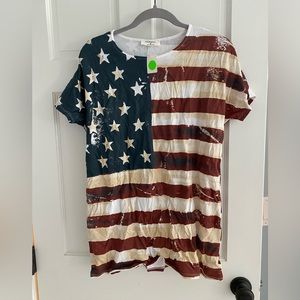 Zenana Brand women’s Americans short sleeve shirt